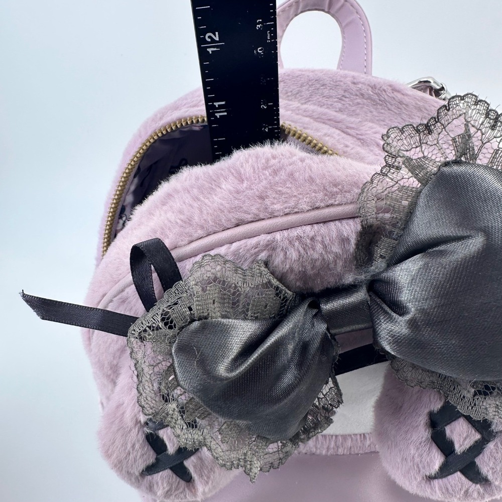 My Melody Goth Kawaii Plush Backpack Her Universe Sanrio Cosplay Cute - Picture 3 of 12